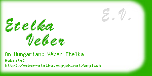 etelka veber business card