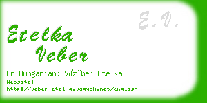 etelka veber business card